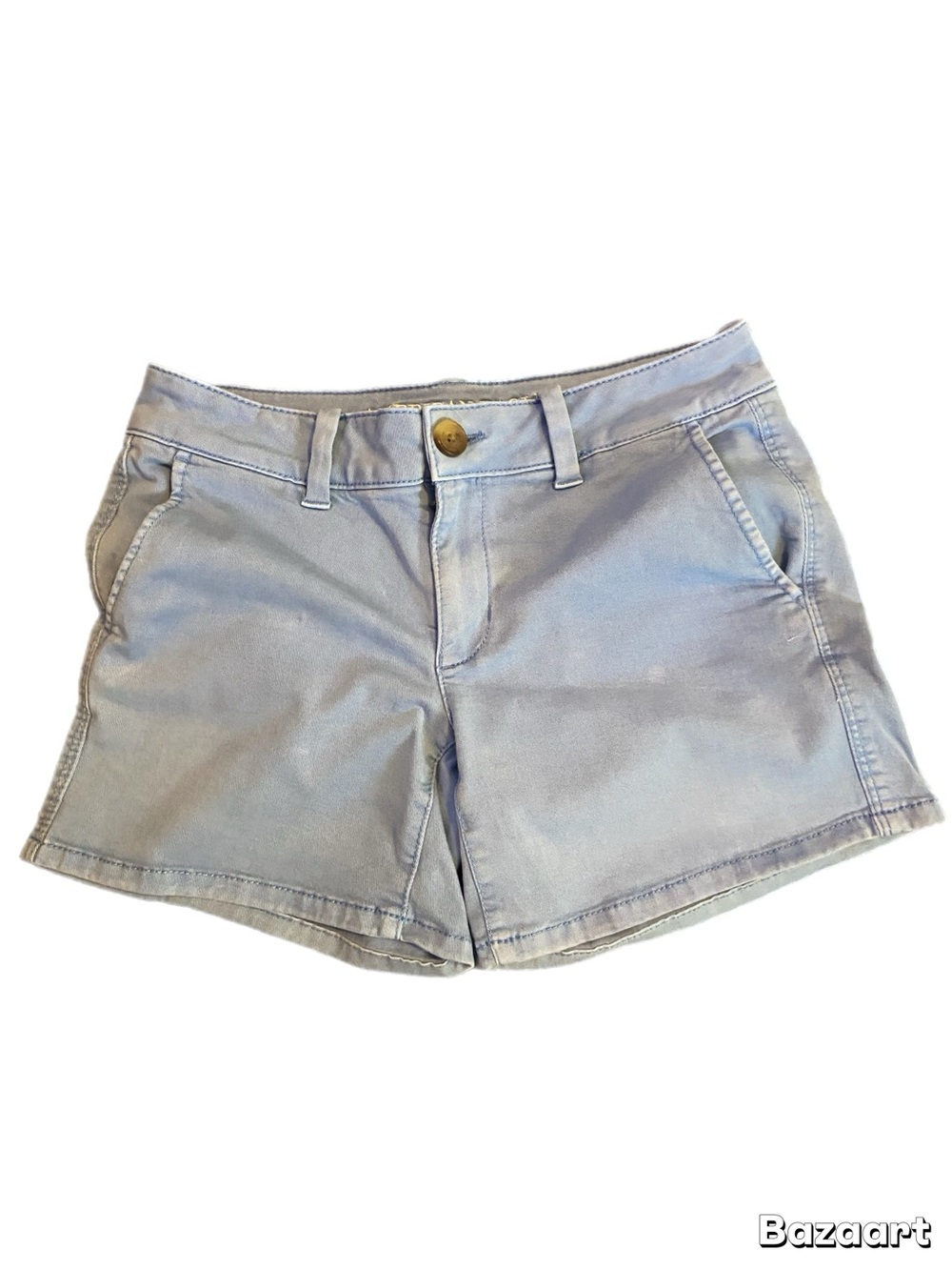 American Eagle Outfitters Super Stretch Light Blue Chino Shorts
